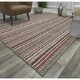 thumbnail image 1 of Garland Rug Carnival Stripe Assorted Multi Colors Indoor Area Rug, 6' x 9', 1 of 6