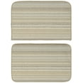 thumbnail image 1 of Garland Rug Carnival Stripe Assorted Earth Tones Accent Rug Set, 2 Piece Set (18"x28" Slice, 18"x28"), 1 of 5