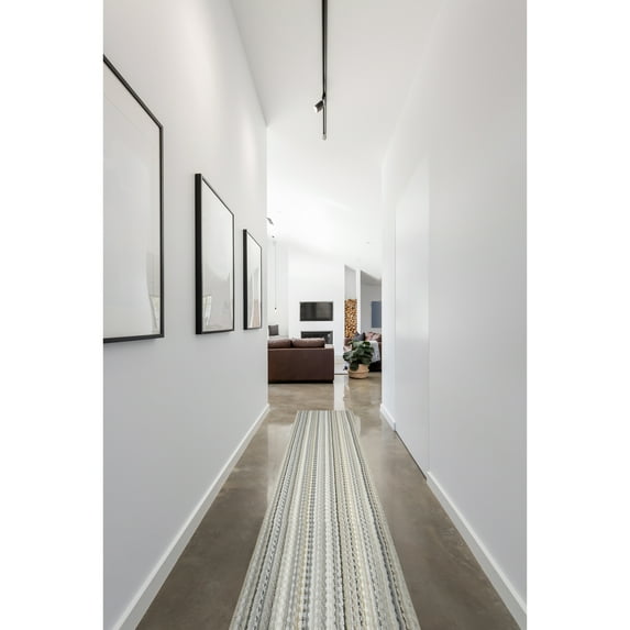 Garland Rug Carnival Stripe Assorted Earth Tones Indoor Runner Rug, 2' x 12'