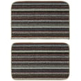 thumbnail image 1 of Garland Rug Carnival Stripe Assorted Multi Colors Accent Rug Set, 2 Piece Set (18"x28" Slice, 18"x28"), 1 of 5