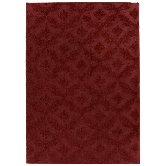 Garland Rug Charleston Polyproyplene Chili Pepper Red Indoor Area Rug, 6' x 9'