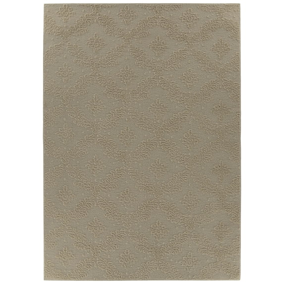 Garland Rug Charleston Polypropylene Tan Square Indoor Area Rug, 12' x 12'