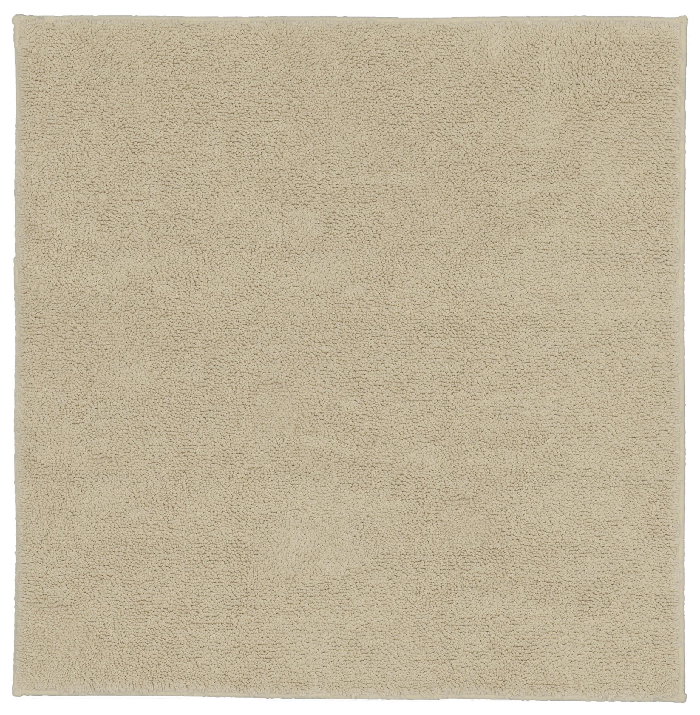Garland Rug Classic Cotton Natural Square Bath Rug, 36" x 36"