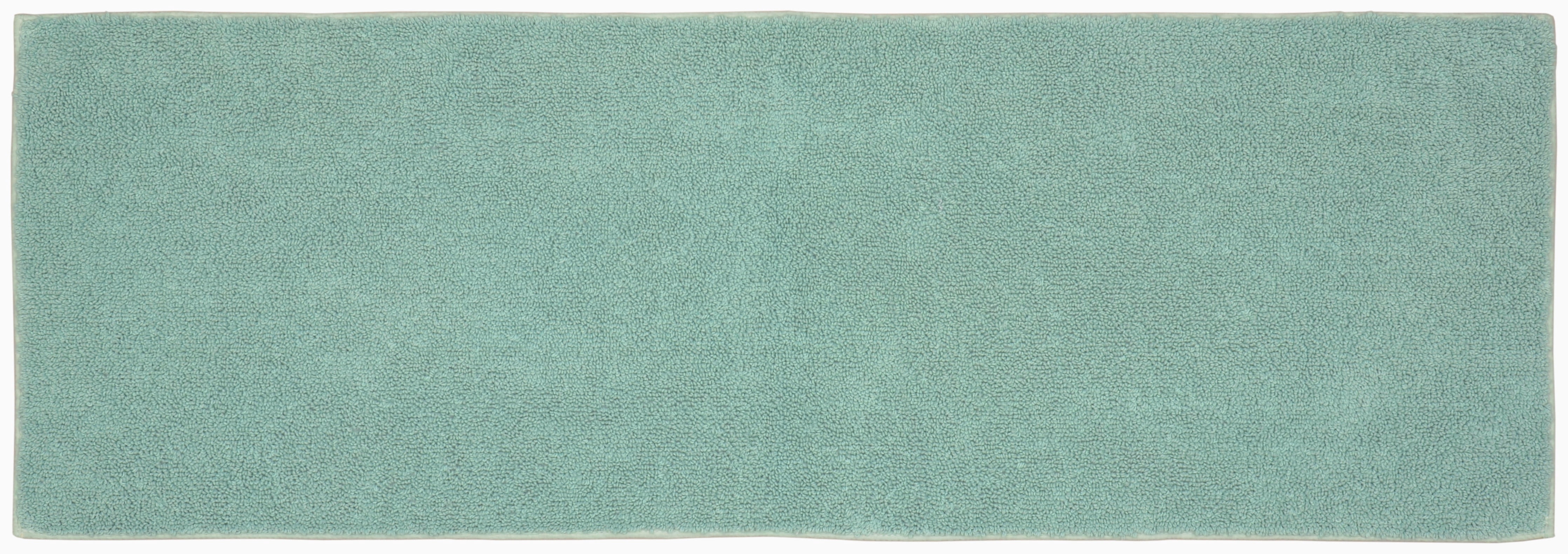 Garland Rug Classic Cotton Sea Foam Bathroom Runner, 22" x 60"