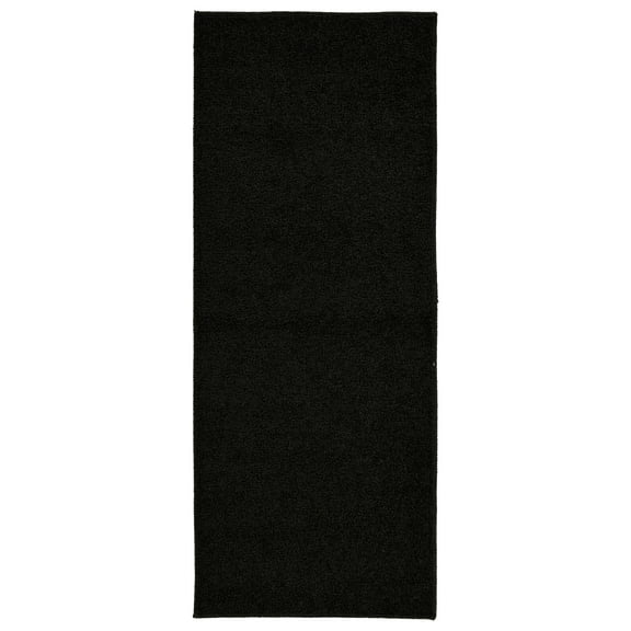 Garland Rug Clayton Plush Black Basic Utility Indoor Runner Rug, 2' x 5'