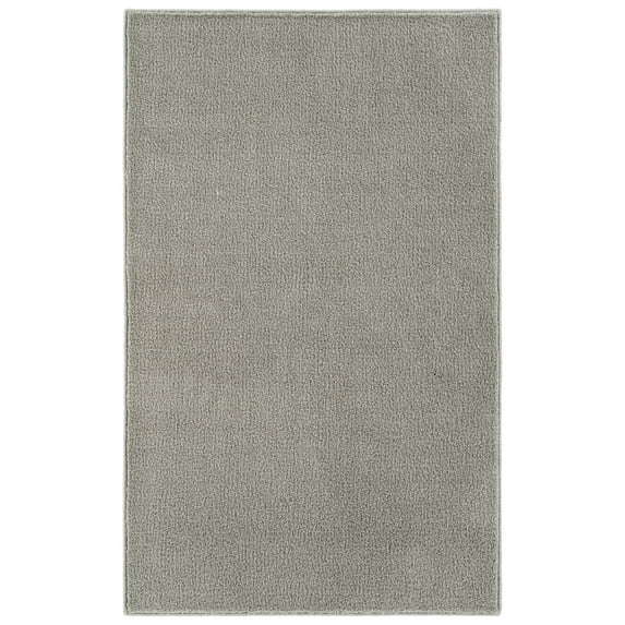 Garland Rug Clayton Plush Gray Basic Utility Indoor Area Rug, 3' x 5'