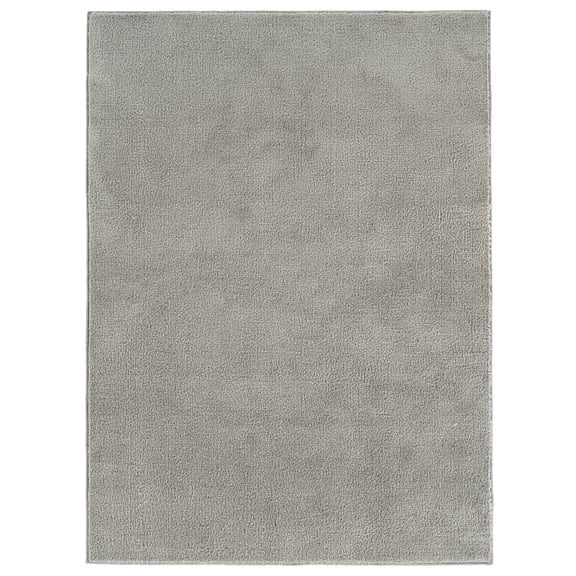 Garland Rug Clayton Plush Gray Basic Utility Indoor Area Rug, 5' x 6'