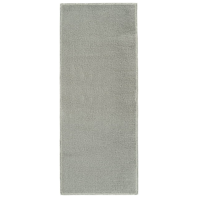 Garland Rug Clayton Plush Gray Basic Utility Indoor Runner Rug, 2' x 5'