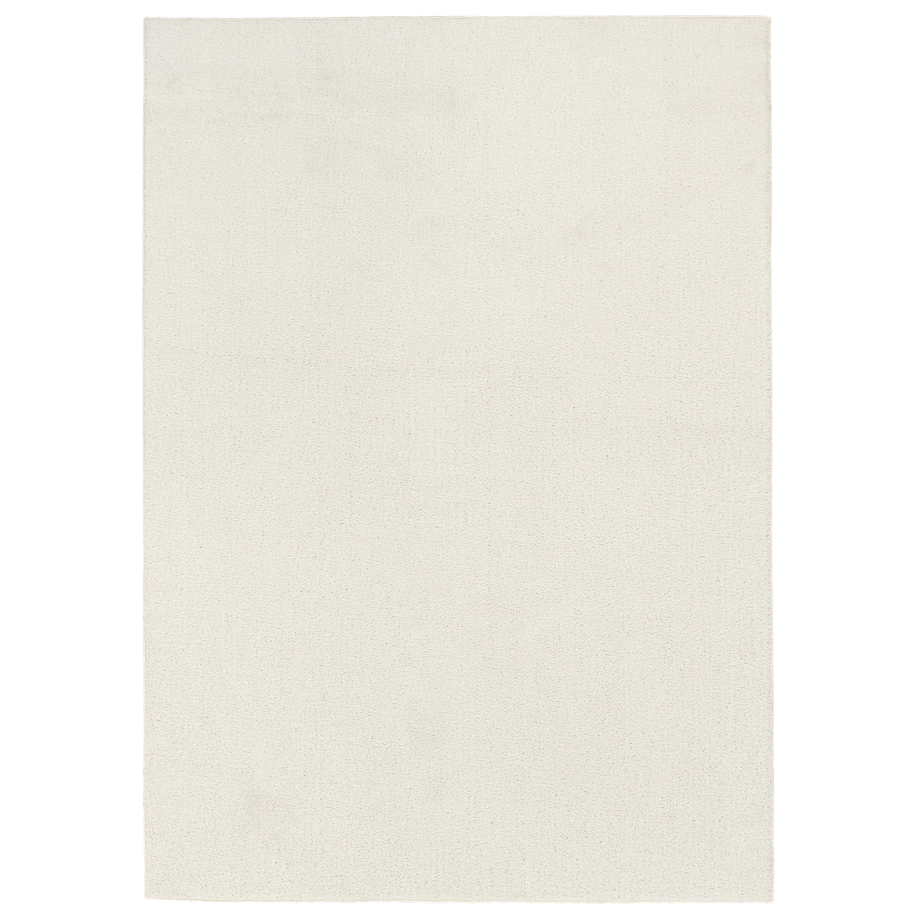 Garland Rug Clayton Plush White Basic Utility Indoor Area Rug, 5' x 7'
