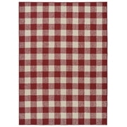 Garland Rug Country Living Buffalo Plaid 5 ft. x 7 ft. Indoor/Outdoor Area Rug Chili/Ivory