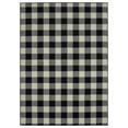 thumbnail image 1 of Garland Rug Country Living Buffalo Plaid 5 ft. x 7 ft. Area Rug Black/Ivory, 1 of 7