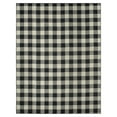thumbnail image 1 of Garland Rug Country Living Buffalo Plaid Polypropylene Black/Ivory Indoor/Outdoor Area Rug, 7' x 10', 1 of 7