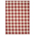 thumbnail image 1 of Garland Rug Country Living Buffalo Plaid 7 ft. x 10 ft. Area Rug Chili Red/Ivory, 1 of 7