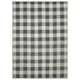 thumbnail image 1 of Garland Rug Country Living Buffalo Plaid Polypropylene Cinder/Ivory Indoor/Outdoor Area Rug, 7' x 10', 1 of 7