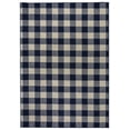 thumbnail image 1 of Garland Rug Country Living Buffalo Plaid Polypropylene Navy/Ivory Indoor/Outdoor Area Rug, 7' x 10', 1 of 7
