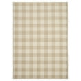 thumbnail image 1 of Garland Rug Country Living Buffalo Plaid 5 ft. x 7 ft. Area Rug Tan/Ivory, 1 of 7