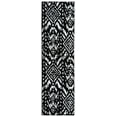 thumbnail image 1 of Garland Rug Denali Polypropylene Black/White Indoor Runner Rug, 2' x 7', 1 of 6