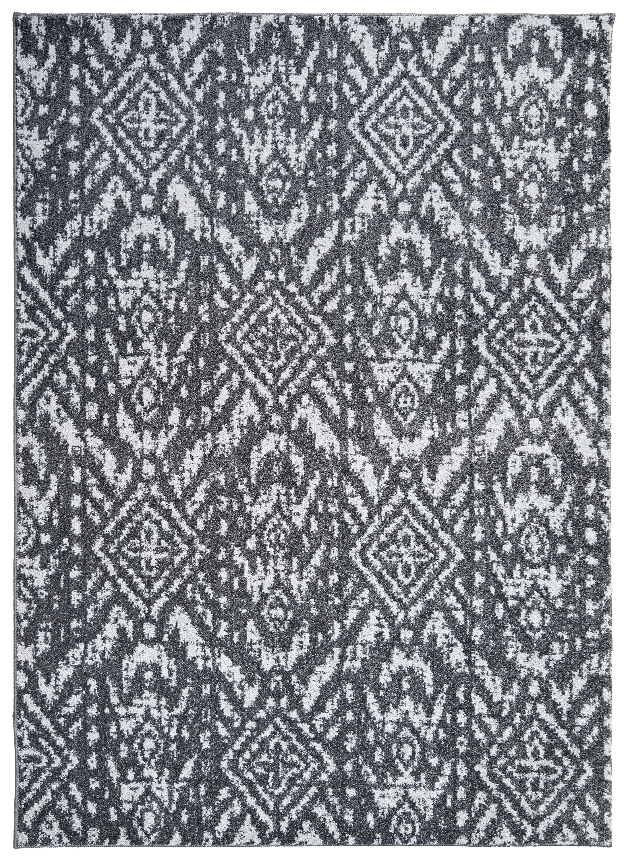 Garland Rug Denali Polypropylene Cinder Gray/Silver Indoor Area Rug, 5' x 7'