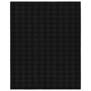 Garland Rug Diamond Polypropylene Black Indoor Area Rug, 9' x 12'