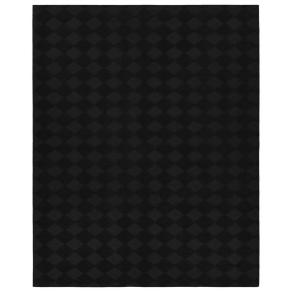 Garland Rug Diamond Polypropylene Black Indoor Area Rug, 9' x 12'