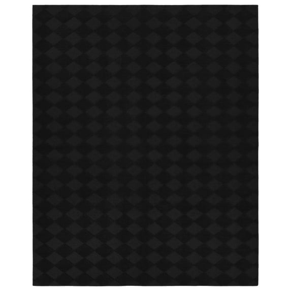 Garland Rug Diamond Polypropylene Black Square Indoor Area Rug, 12' x 12'