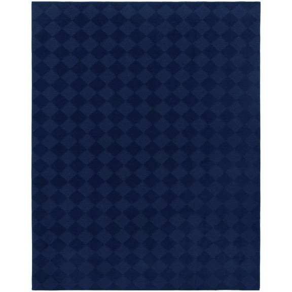 Garland Rug Diamond Polypropylene Navy Indoor Area Rug, 5' x 7'