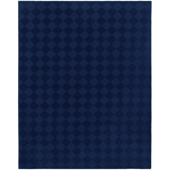 Garland Rug Diamond Polypropylene Navy Indoor Area Rug, 7'6" x 9'6"