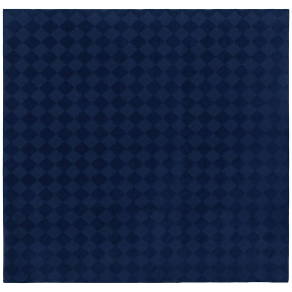 Garland Rug Diamond Polypropylene Navy Square Indoor Area Rug, 12' x 12'