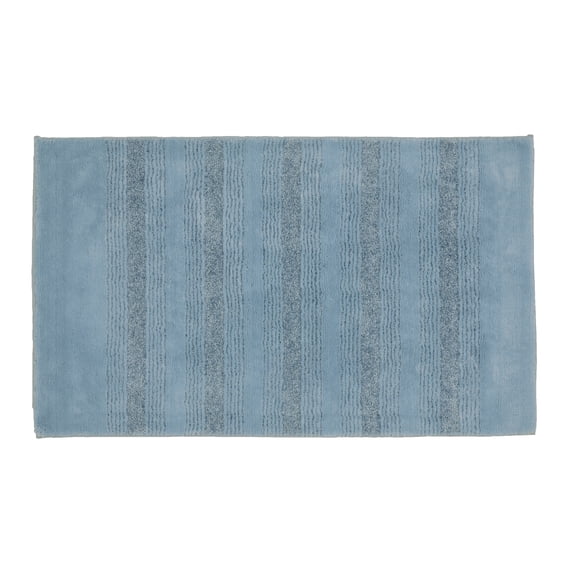 Garland Rug Essence Washable Nylon Basin Blue Bath Rug, 24" x 40"