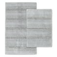 thumbnail image 1 of Garland Rug Essence Washable Nylon Bath Rug Set, 2 Piece Set (17"x24" Bath Rug, & 21"x34" Bath Rug) Platinum Gray, 1 of 6