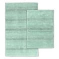 thumbnail image 1 of Garland Rug Essence Washable Nylon Bath Rug Set, 2 Piece Set (17"x24" Bath Rug, & 21"x34" Bath Rug) Sea Foam, 1 of 6