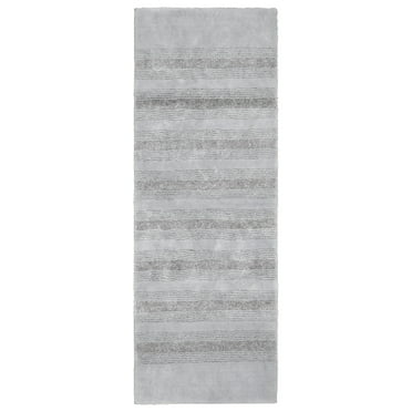 Garland Rug Essence Washable Nylon Platinum Gray Bathroom Runner, 22" x 60"