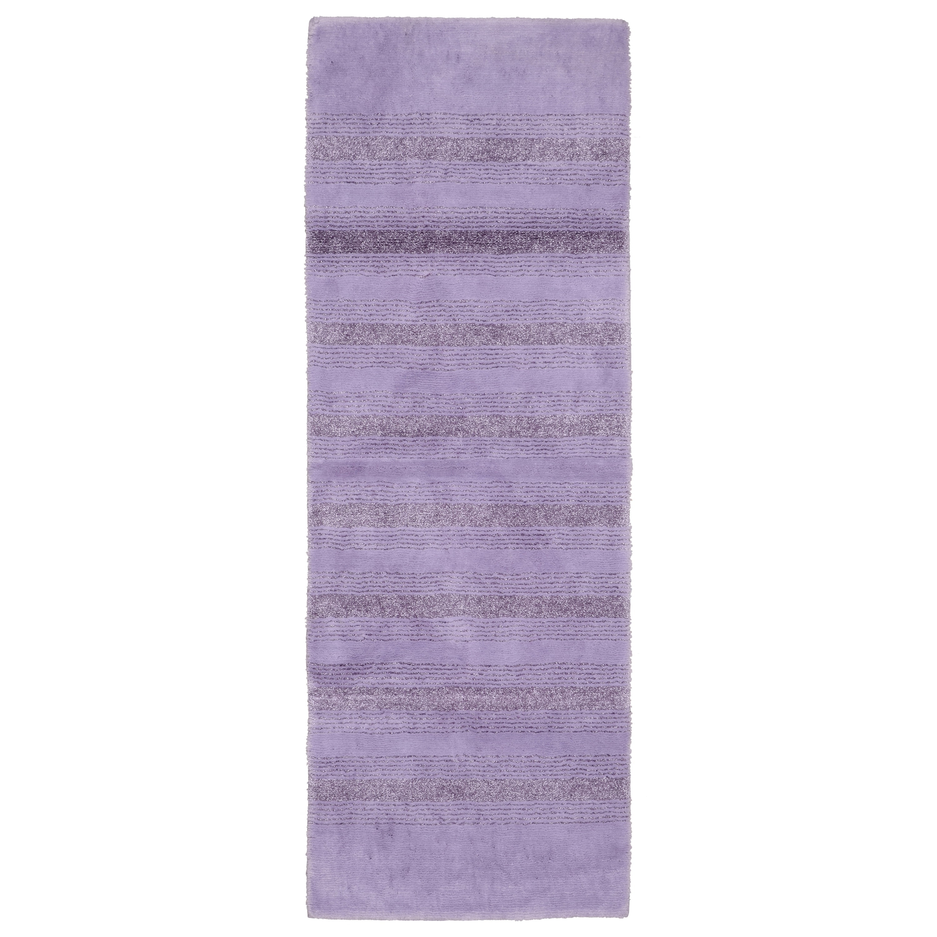 Garland Rug Essence Washable Nylon Purple Bathroom Runner, 22" x 60