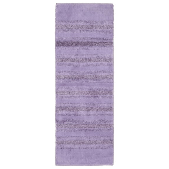 Garland Rug Essence Washable Nylon Purple Bathroom Runner, 22" x 60"