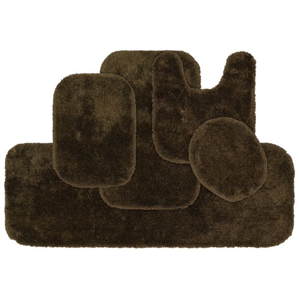Garland Rug Finest Luxury 5 Piece Ultra Plush Washable Bath Rug Set