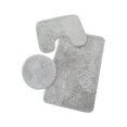 thumbnail image 1 of Garland Rug Finest Luxury Basin Gray 3-Piece Set Ultra Plush Washable Bath Rug Set - Soft, Absorbent, And Stylish For Your Bathroom, 1 of 4