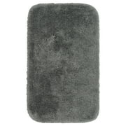 Garland Rug Finest Luxury Washable Nylon Dark Gray Bath Rug, 24" x 40"