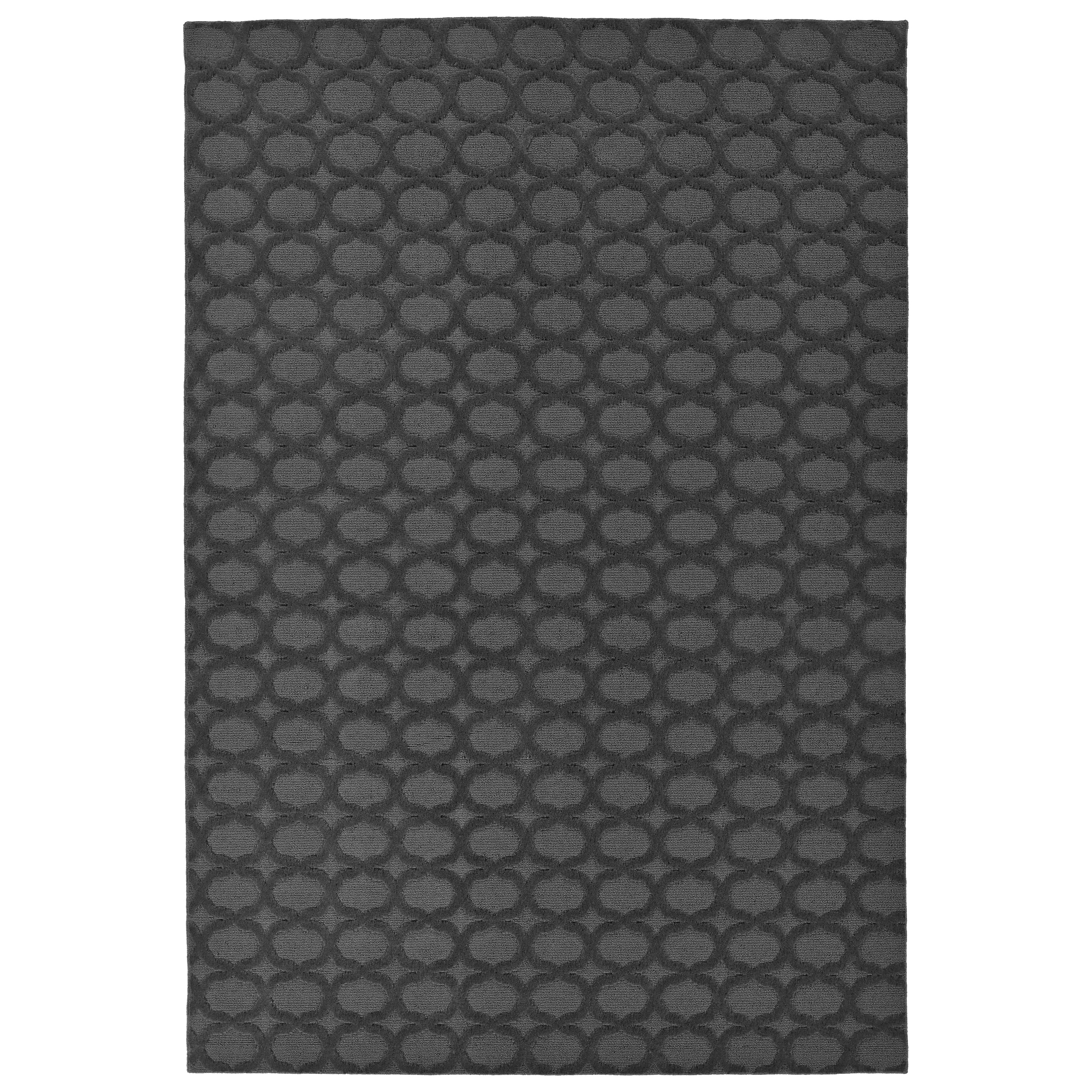 Cinder Gray Trellis 9x12 ft Tufted Synthetic Area Rug