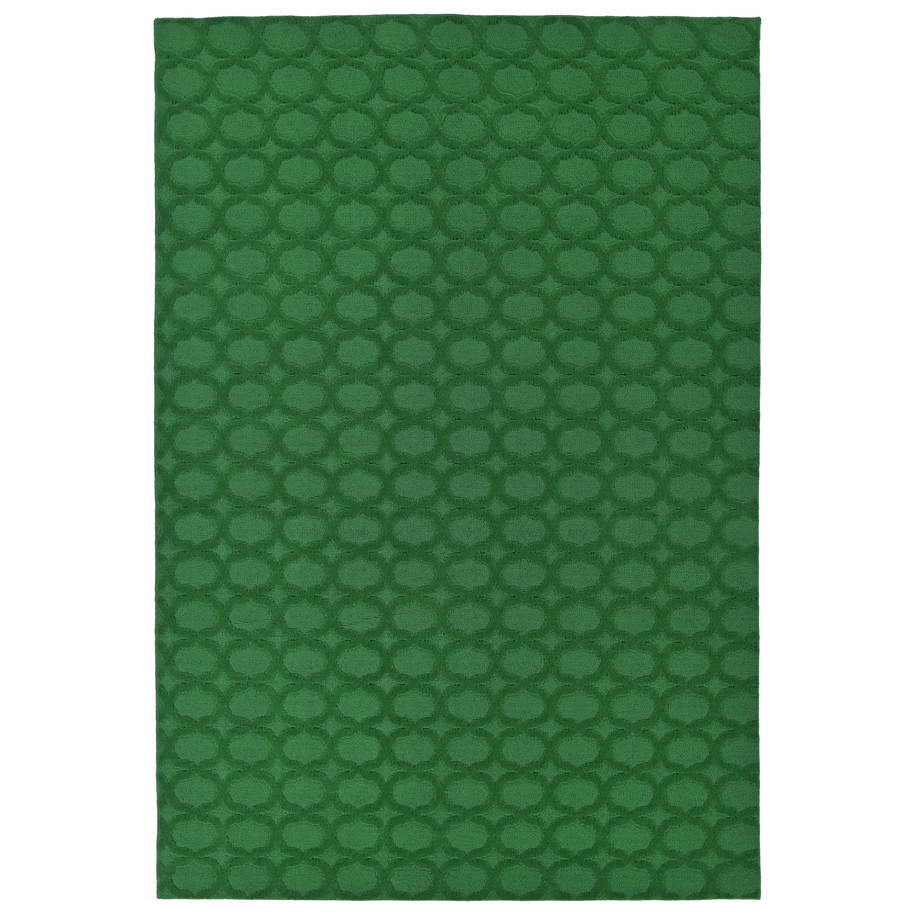 Garland Rug Garden Trellis Polypropylene Green Indoor/Outdoor Area Rug, 7' x 10'