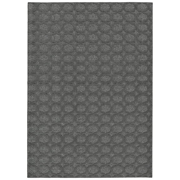 Garland Rug Garden Trellis Polypropylene Heather Gray Indoor/Outdoor Area Rug, 5' x 7'