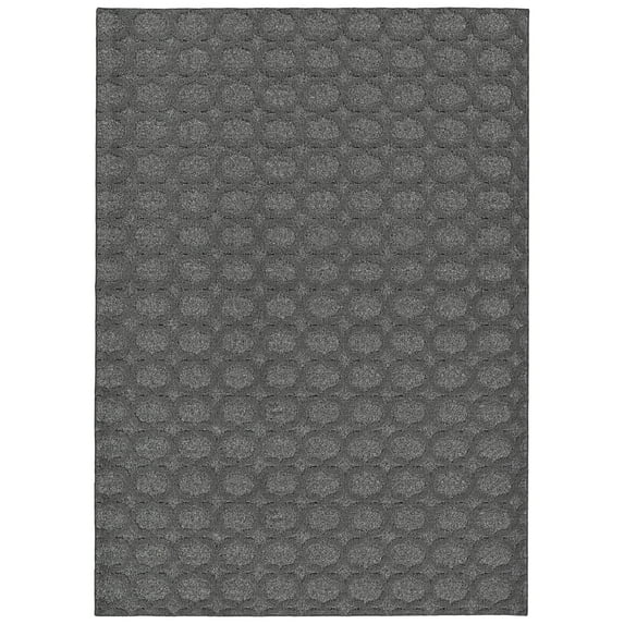 Garland Rug Garden Trellis Polypropylene Heather Gray Indoor/Outdoor Area Rug, 5' x 7'