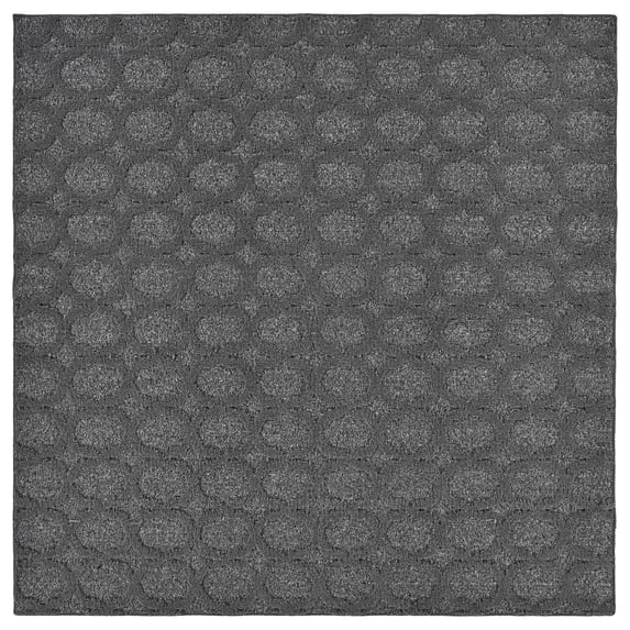 Garland Rug Garden Trellis Polypropylene Heather Gray Square Indoor/Outdoor Area Rug, 6' x 6'