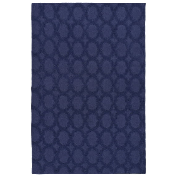 Garland Rug Garden Trellis Polypropylene Navy Indoor/Outdoor Area Rug, 4' x 6'