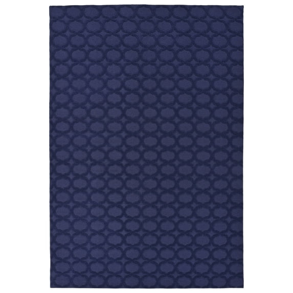 Garland Rug Garden Trellis Polypropylene Navy Indoor/Outdoor Area Rug, 9' x 12'