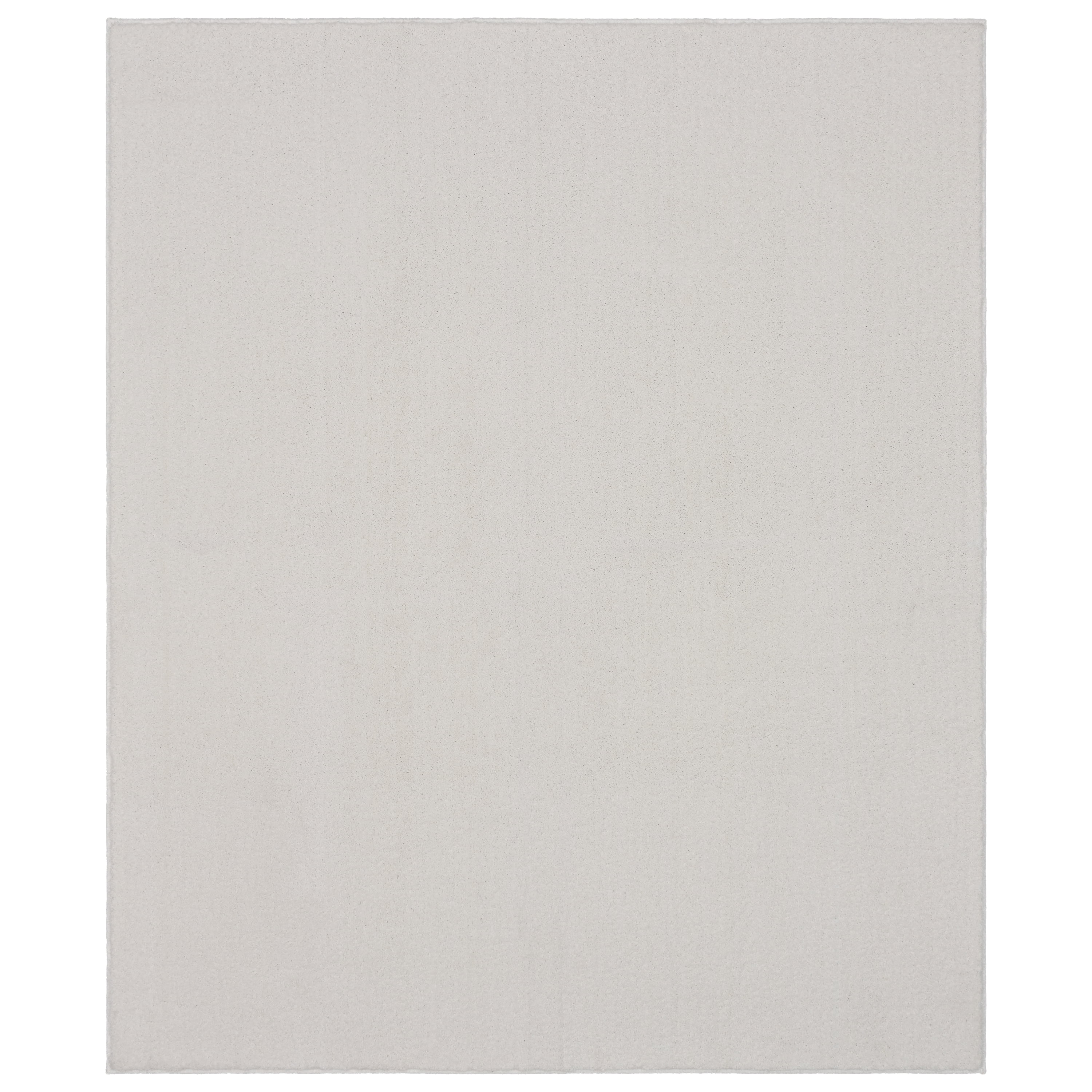 Garland Rug Gramercy Washable Polypropylene White Bathroom Carpet, 4' x