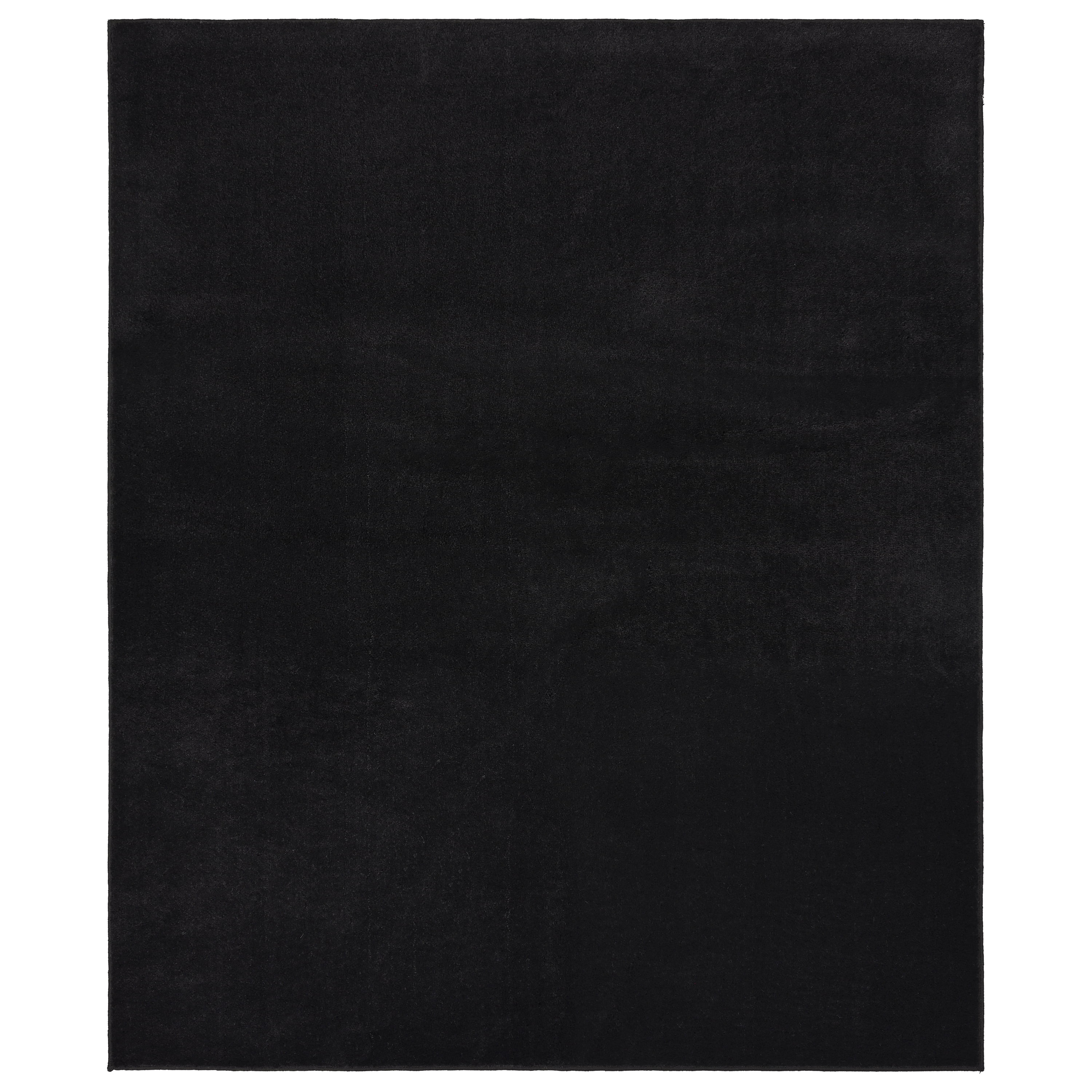 Garland Rug Gramercy Washable Polypropylene Black Bathroom Carpet, 6' x