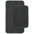 thumbnail image 1 of Garland Rug Gramercy Washable Bath Rug Set, 2 Piece (20"x34" & 17"x24") Cinder Gray, 1 of 7