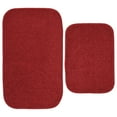 thumbnail image 1 of Garland Rug Gramercy Washable Bath Rug Set, 2 Piece (20"x34" & 17"x24") Classic Red, 1 of 7