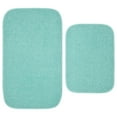 thumbnail image 1 of Garland Rug Gramercy Washable Bath Rug Set, 2 Piece (20"x34" & 17"x24") Sea Foam, 1 of 8