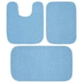 thumbnail image 1 of Garland Rug Gramercy Washable Bath Rug Set, 3-Piece (2 Bath Rugs, & Contour Rug) Basin Blue, 1 of 7